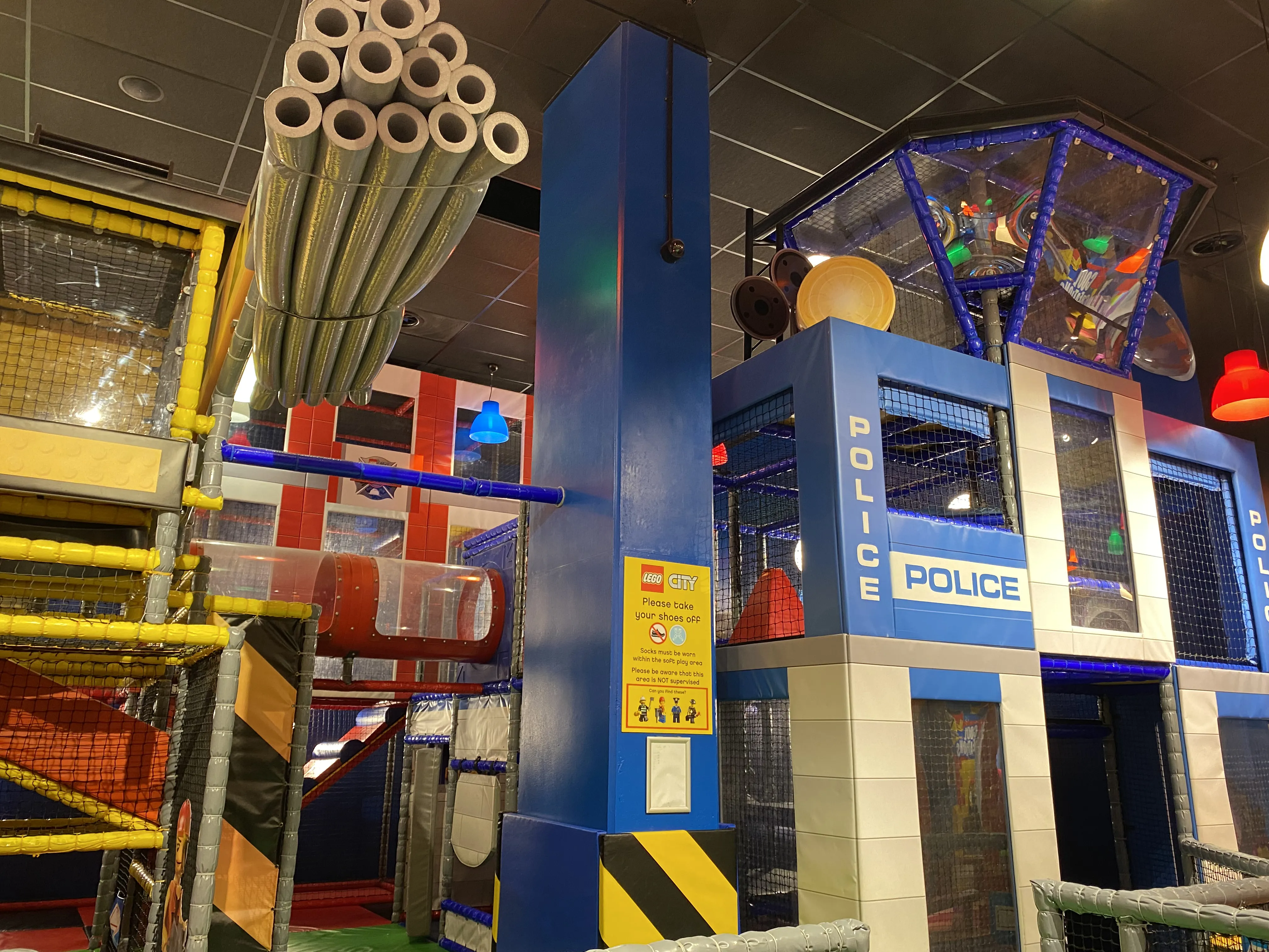LEGO City Fire Police Academy Soft Play area at LEGOLAND Discovery Centre Birmingham